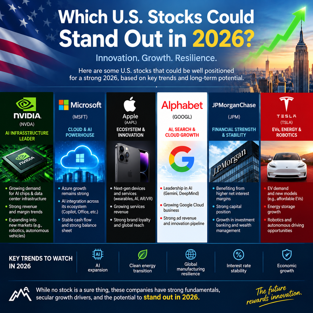 7 Powerful US Stocks to Buy in 2026 Before Everyone Else Does